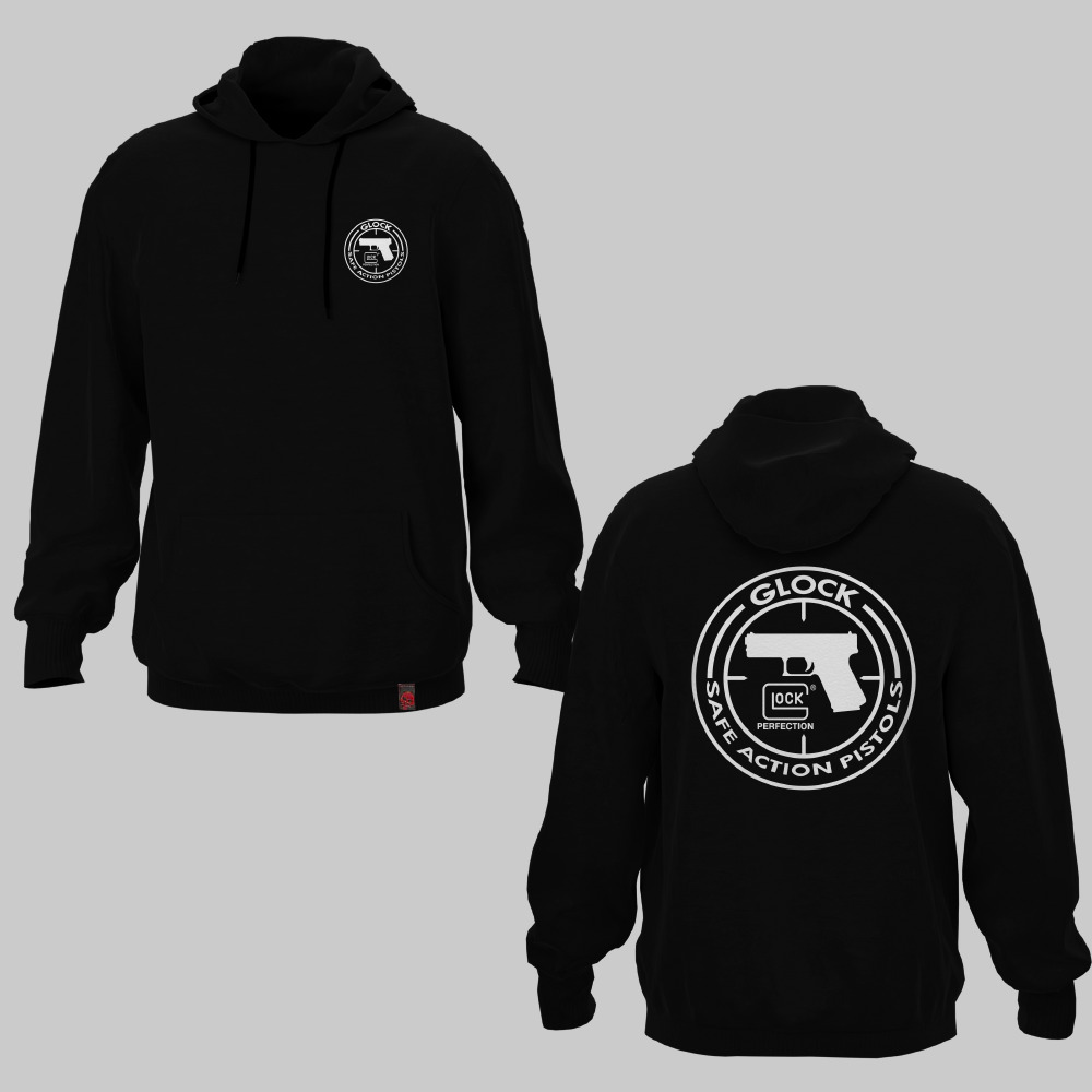 KSEBG004201, Boogeyman, Glock Gen5 “Safe Action Pistols”, Baskılı Kapşonlu Cepli Sweatshirt
