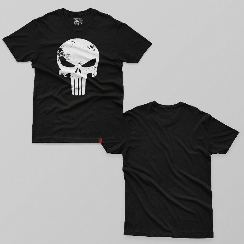 TSEBG006701, Boogeyman, Punisher Skull, Baskılı Erkek Tişört