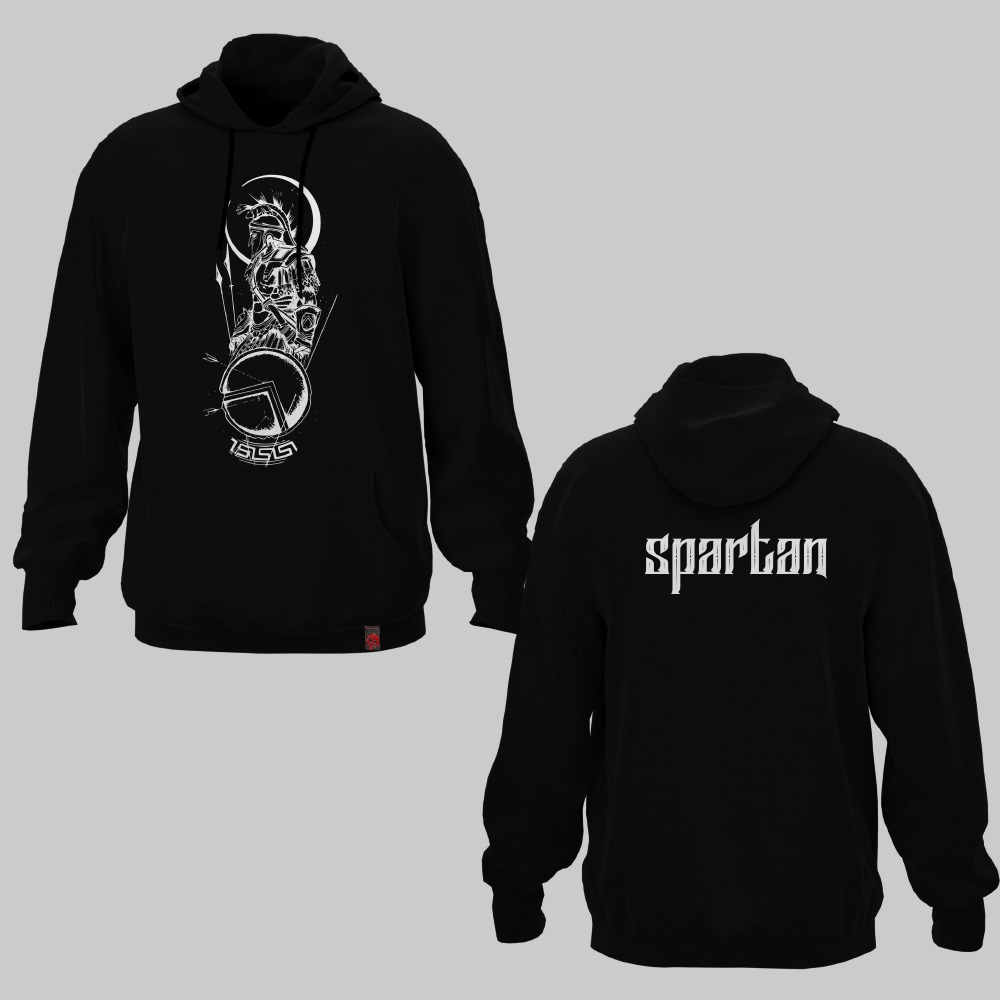 KSEBG008001, Boogeyman, Spartan, Baskılı Kapşonlu Cepli Sweatshirt